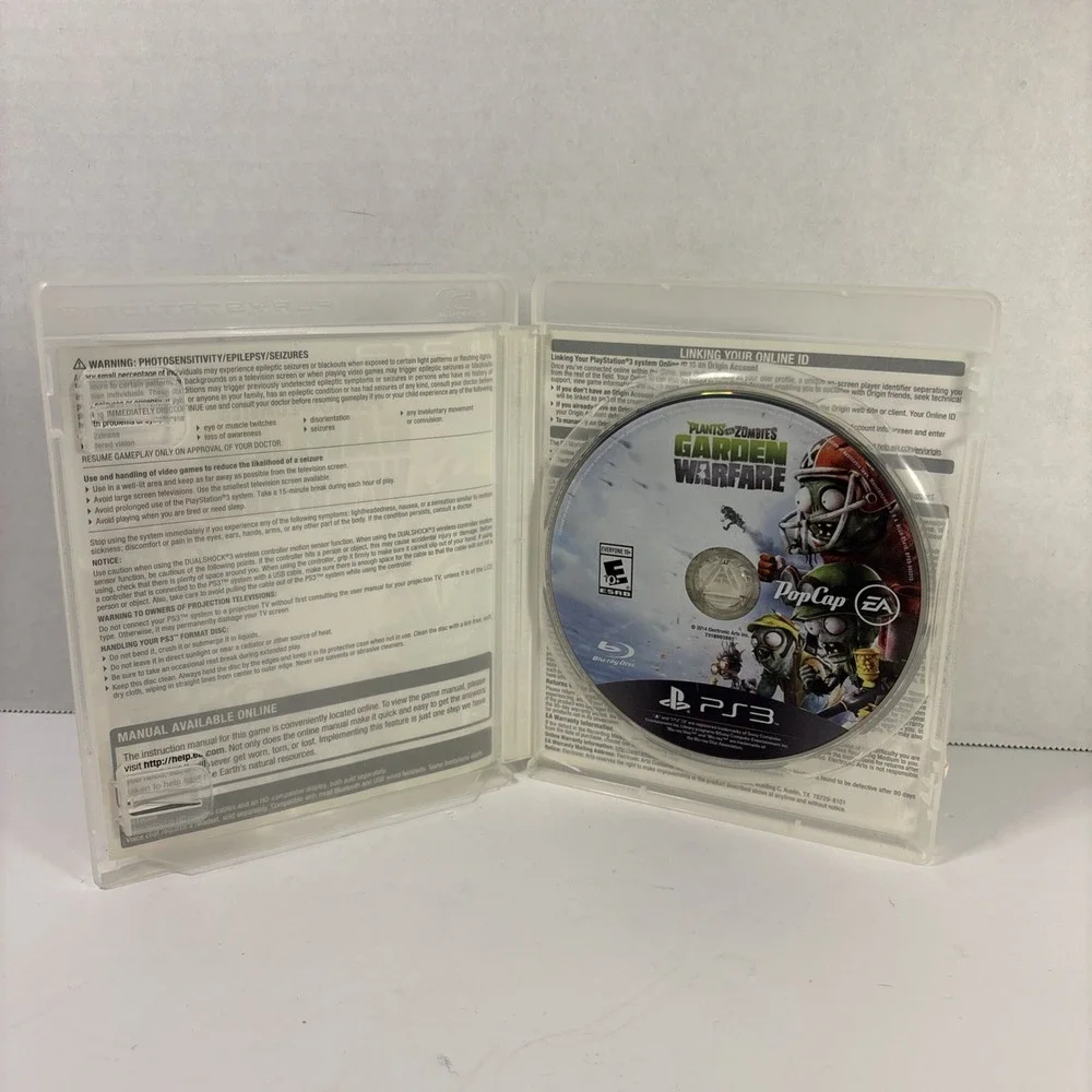 Plants vs Zombies Garden Warfare Sony PlayStation 3 2014 No Manual Tested